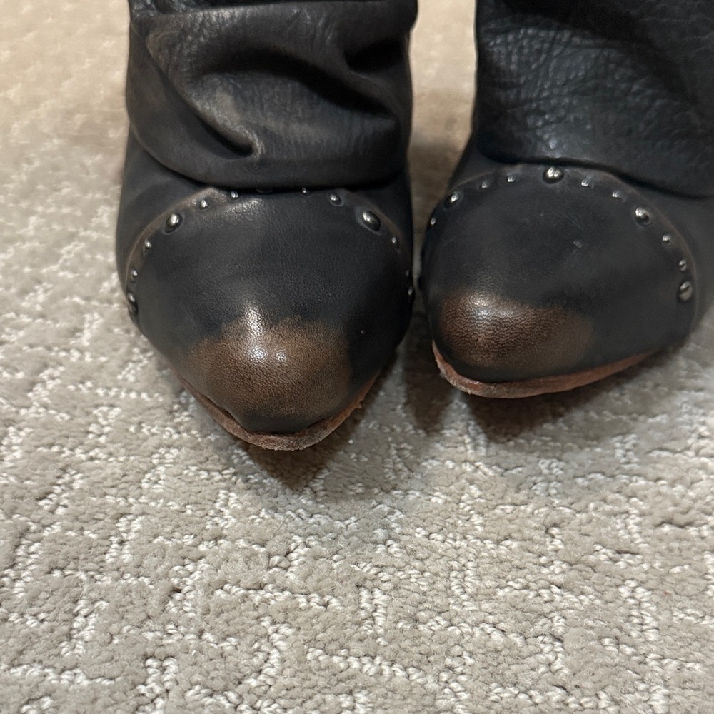 Freebird by Steven Black and Brown Heeled Booties - Picture 3 of 7